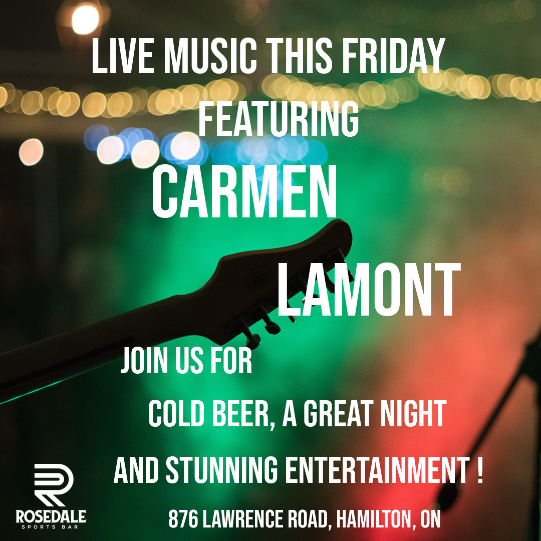 Live Music with Carmen Lamont, Friday 13, 2026