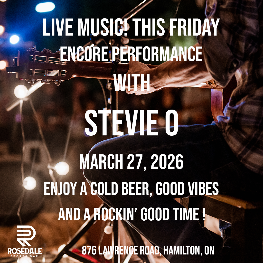 Rosedale Sports Bar presents Stevie O, March 27, 2026