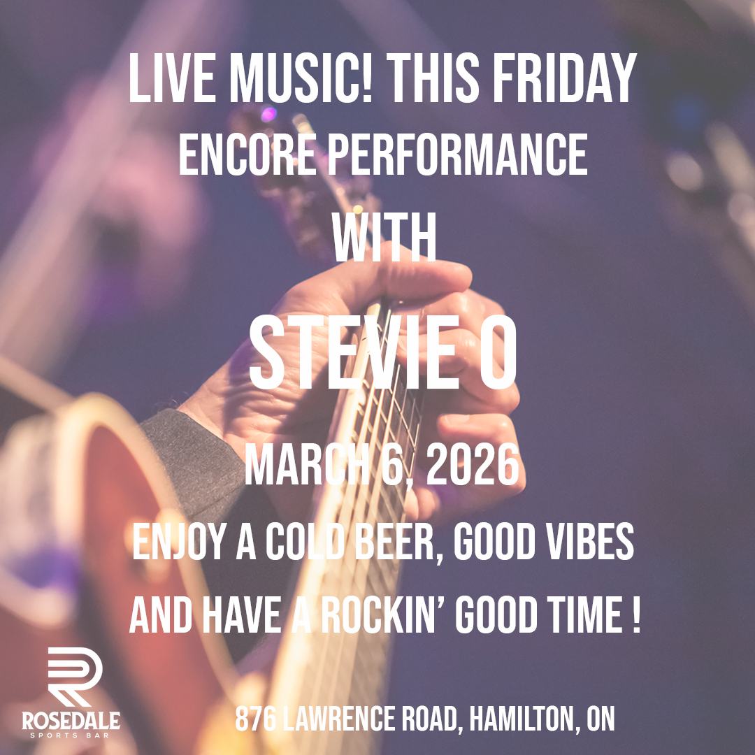 Live Music, This Friday with Stevie O