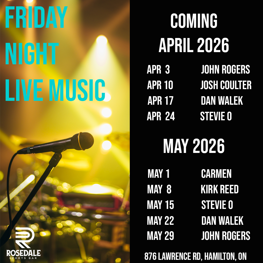 Live Entertainment April & May 2026