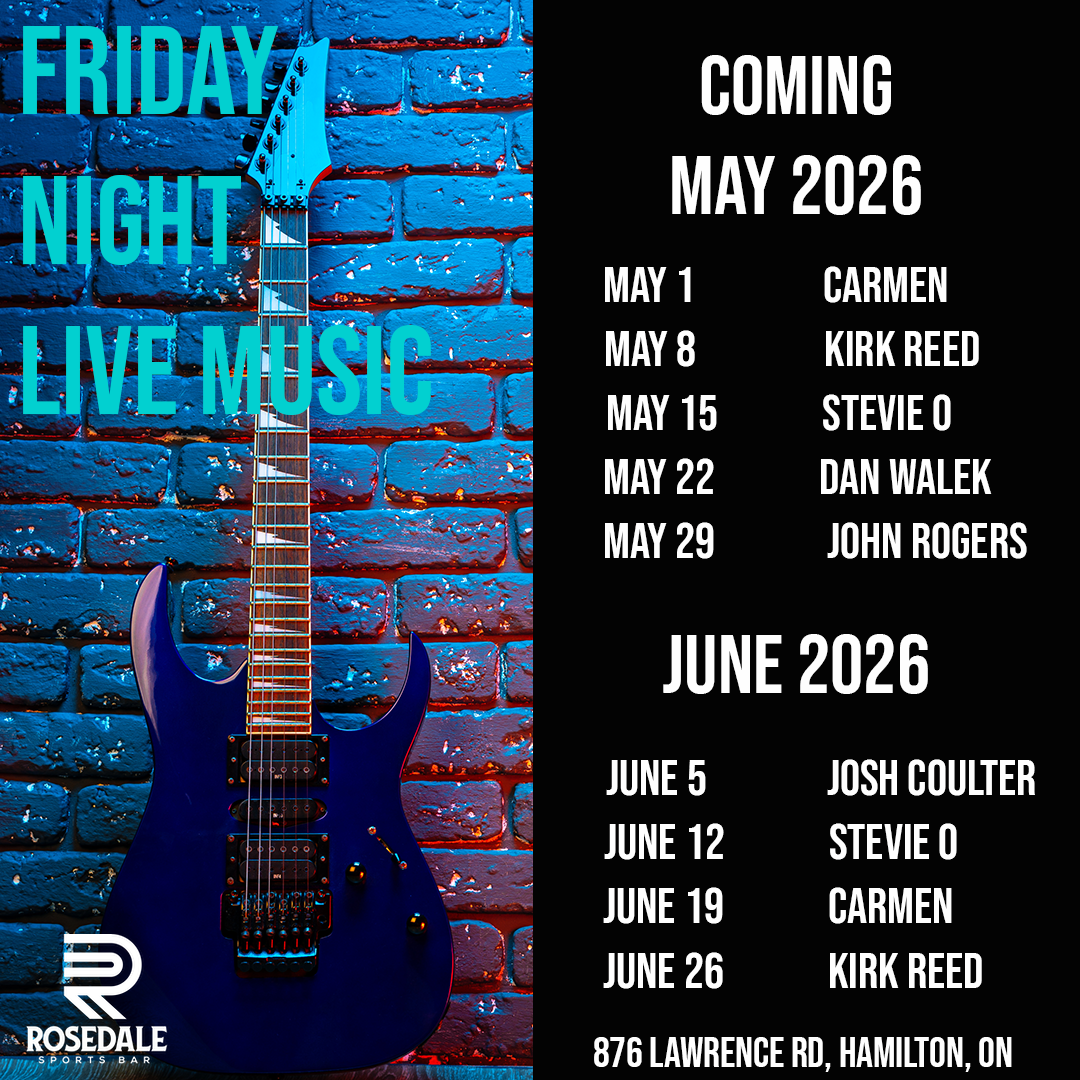 Live Music Friday's Upcoming Entertainment - May & June 2026