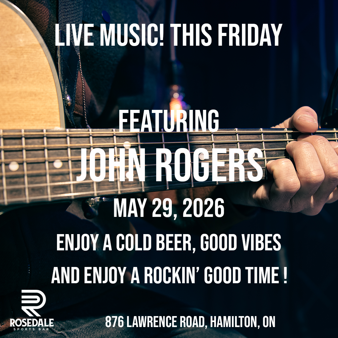 John Rogers Live, May 29, 2026 John Rogers, Live Music May 29, 2026