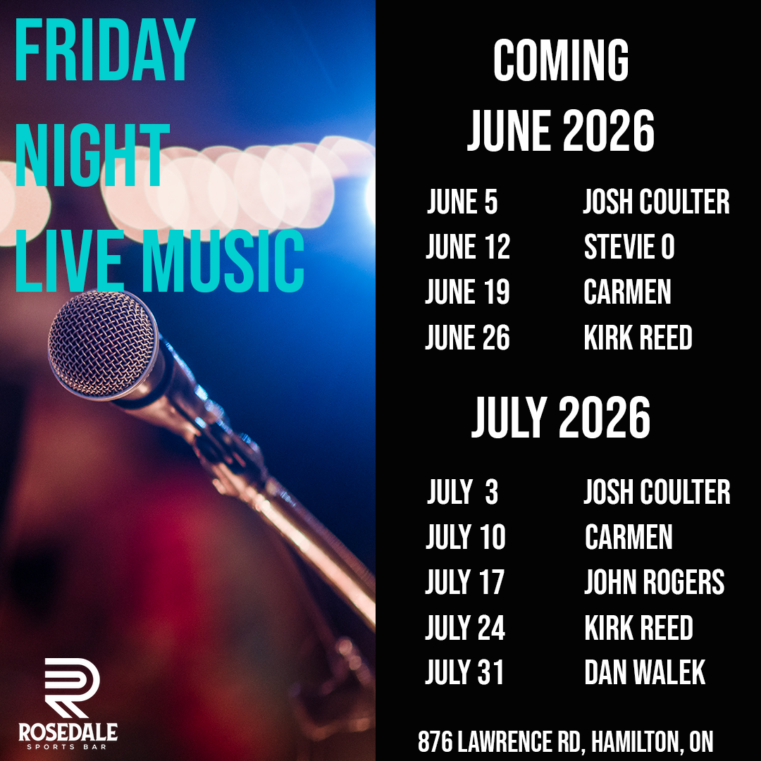 June & July 2026 – Live Music Friday – Entertainment Lineup Live Music Friday's Upcoming Entertainment - June & July 2026