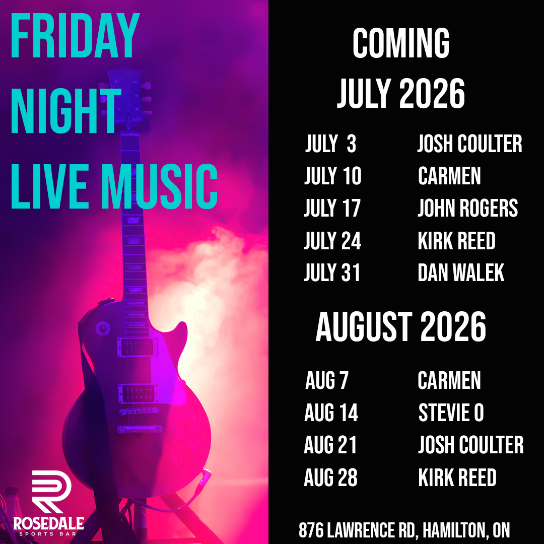 July & August 2026 – Live Music Friday – Entertainment Lineup Live Music Friday's Upcoming Entertainment - July & August 2026