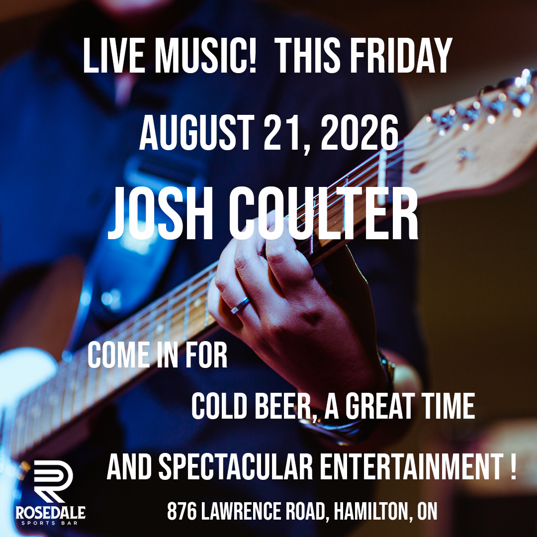 Josh Coulter Appearing live, August 21, 2026 Live Music from Josh Coulter, August 21, 2026